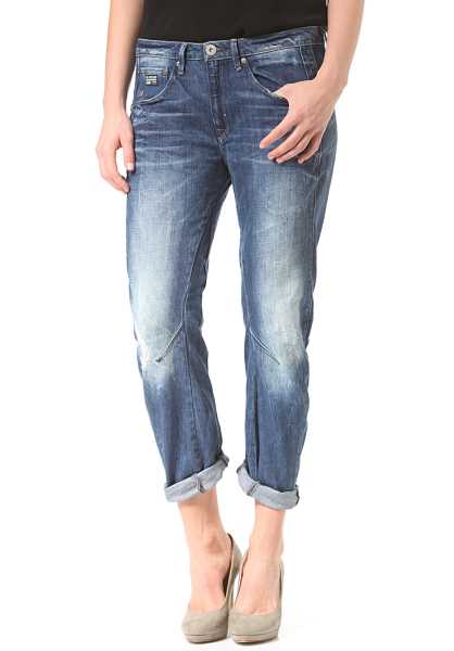 G-Star Arc 3D Kate Taperosso - Blu Donna Sottile Jeans (L8096)